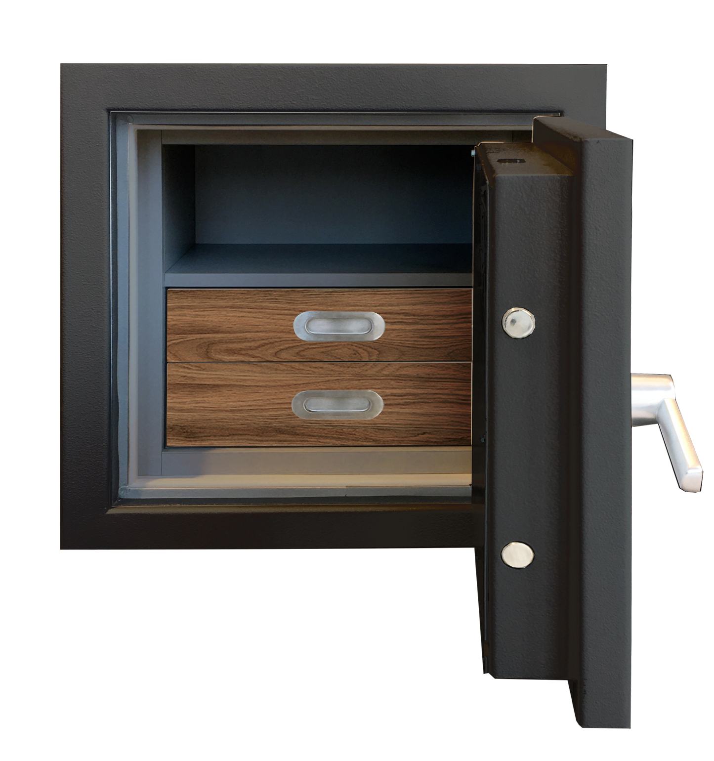 Luxury Safes - SÜPERB "XS" with digital lock and 2 drawers lined with micro fabric (Size: H 60.6 x W 63.6 x D 51 cm) - Hartmann Tresore Online Shop