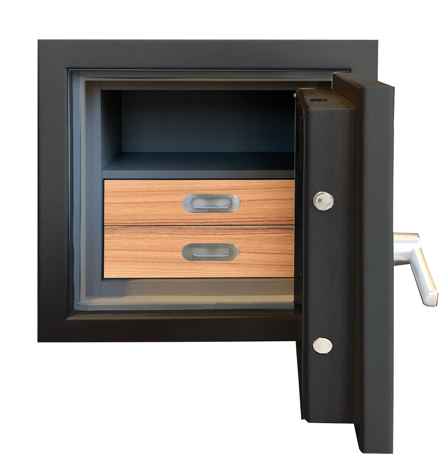 Luxury Safes - SÜPERB "XS" with digital lock and 2 drawers lined with micro fabric (Size: H 60.6 x W 63.6 x D 51 cm) - Hartmann Tresore Online Shop
