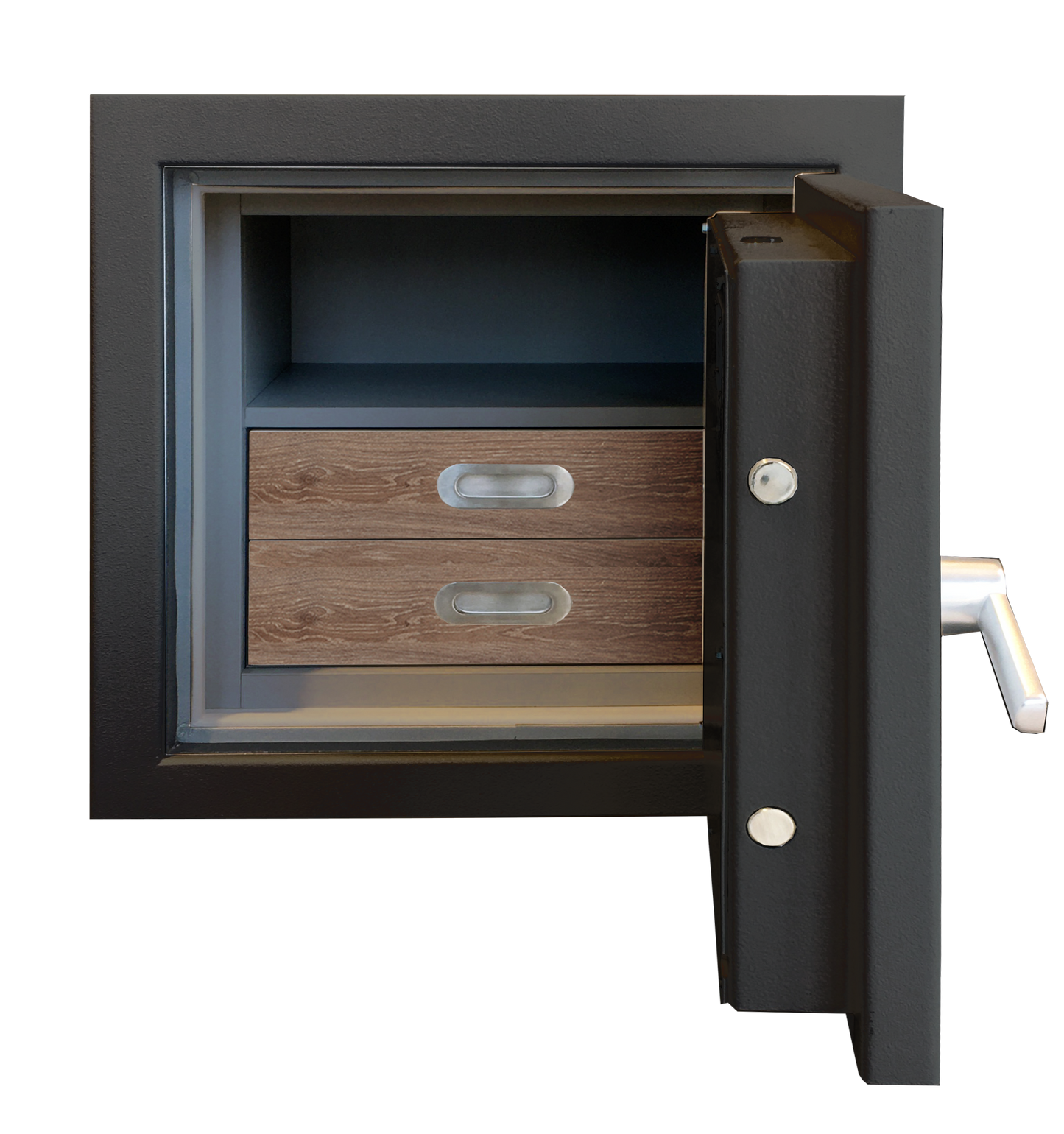 Luxury Safes - SÜPERB "XS" with digital lock and 2 drawers lined with micro fabric (Size: H 60.6 x W 63.6 x D 51 cm) - Hartmann Tresore Online Shop