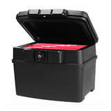 HTME FIREBOX - Fireproof and Waterproof Chest with Key Lock