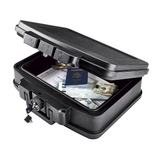HTME FIREBOX - Fireproof and Waterproof Chest with Key Lock