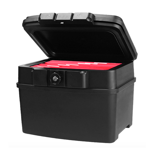 HTME FIRE SAFEBOX - Fireproof and Waterproof Safebox with Key Lock