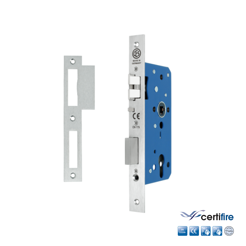 CESlocks  9100E-SP Mortise Escape Lock with Anti-Thrust Latch - Premium Class - Warrington Certifire Certificate - Made in Germany