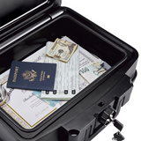 HTME FIREBOX - Fireproof and Waterproof Chest with Key Lock