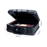 HTME FIREBOX - Fireproof and Waterproof Chest with Key Lock