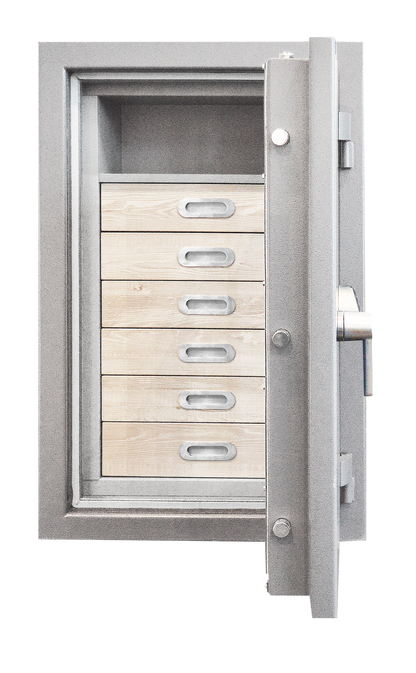 Luxury Safes - SÜPERB "M"  with digital lock and 6 drawers lined with micro fabric (Size: H  100.6  x  W  63.6  x  D 57.0 cm) - Hartmann Tresore Online Shop