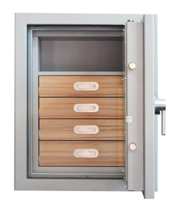 Luxury Safes - SÜPERB "S" with digital lock and 4 drawers lined with micro fabric (Size: H  80.6  x  W  63.6  x  D 57.0 cm) - Hartmann Tresore Online Shop