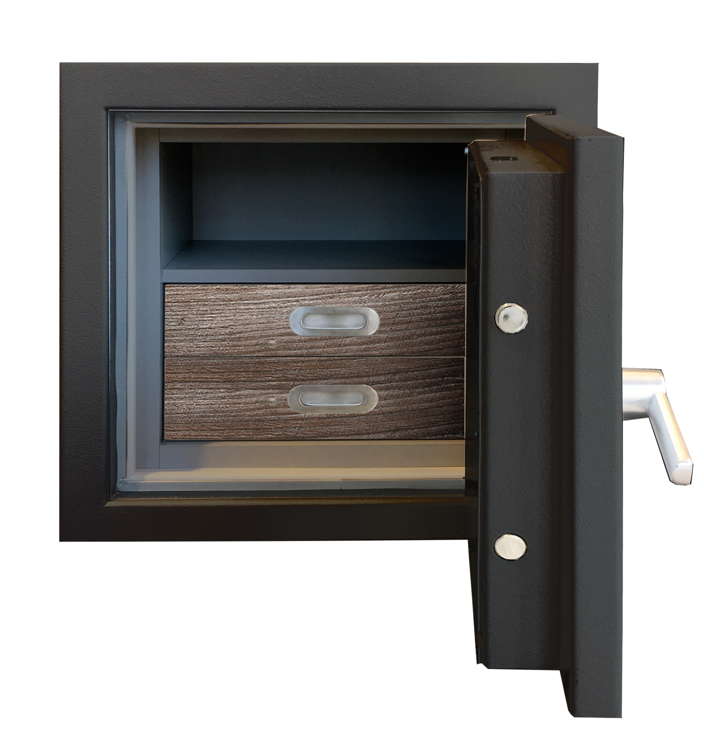 Luxury Safes - SÜPERB "XS" with digital lock and 2 drawers lined with micro fabric (Size: H 60.6 x W 63.6 x D 51 cm) - Hartmann Tresore Online Shop