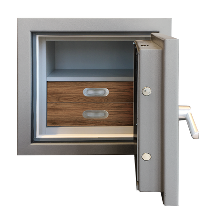 Luxury Safes - SÜPERB "XS" with digital lock and 2 drawers lined with micro fabric (Size: H 60.6 x W 63.6 x D 51 cm) - Hartmann Tresore Online Shop